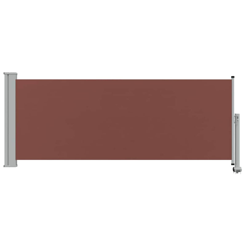 Copertină laterală retractabilă de terasă, maro, 100 x 300 cm
