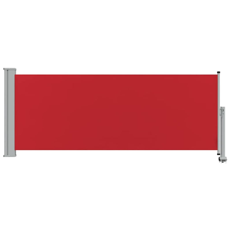 Copertină laterală retractabilă de terasă, roșu, 100 x 300 cm