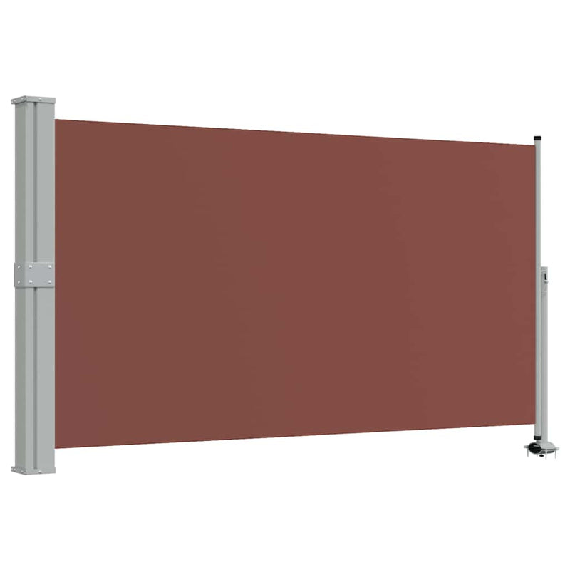 Copertină laterală retractabilă, maro, 140 x 300 cm