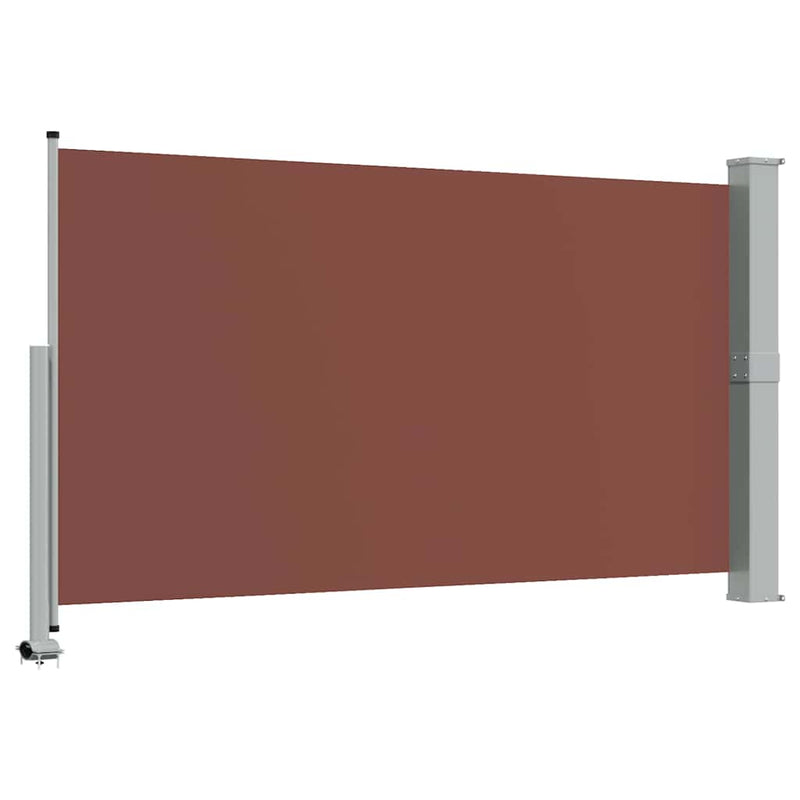 Copertină laterală retractabilă, maro, 140 x 300 cm