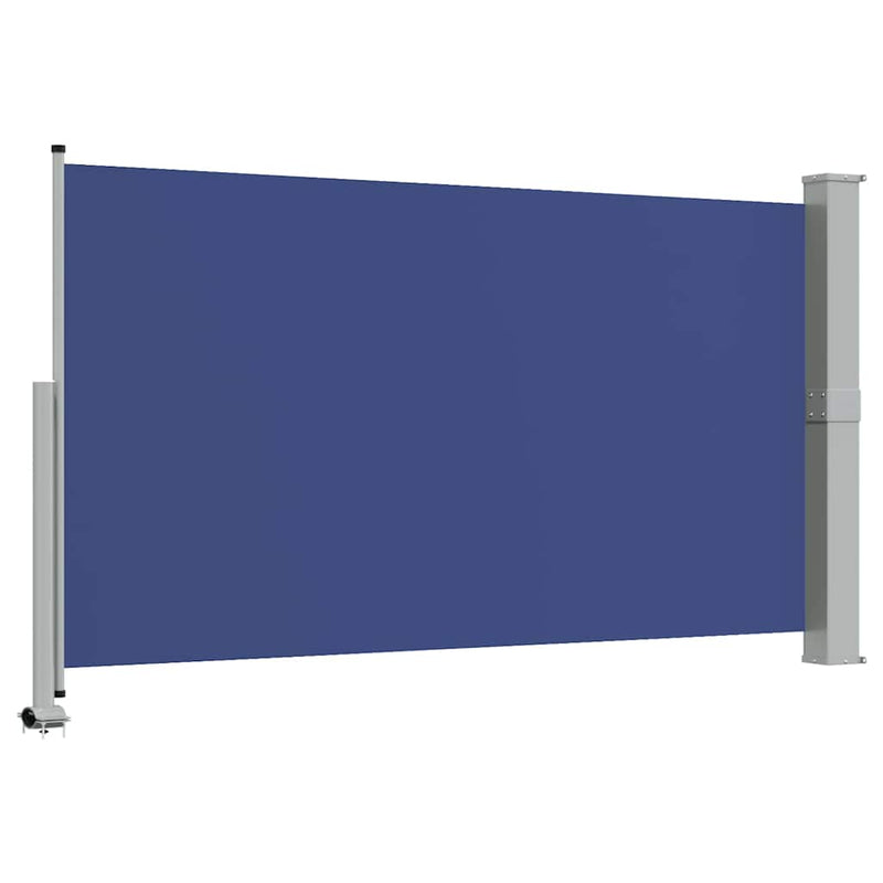 Copertină laterală retractabilă, albastru, 140 x 300 cm