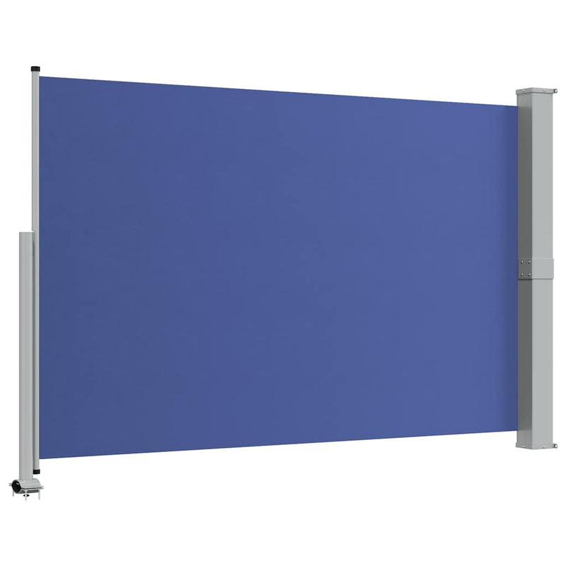 Copertină laterală retractabilă de terasă, albastru, 160x300 cm