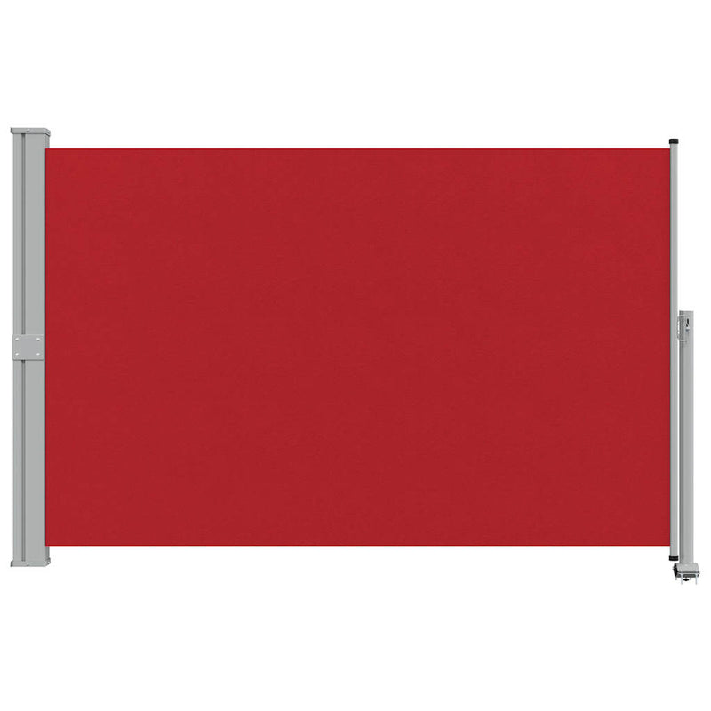 Copertină laterală retractabilă de terasă, roșu, 160 x 300 cm