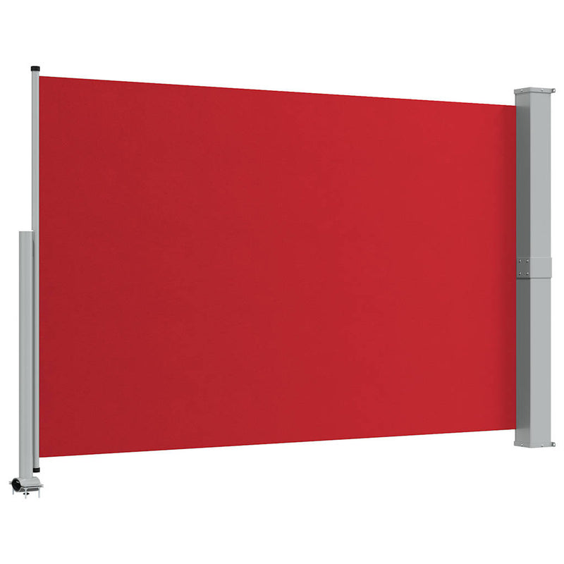 Copertină laterală retractabilă de terasă, roșu, 160 x 300 cm