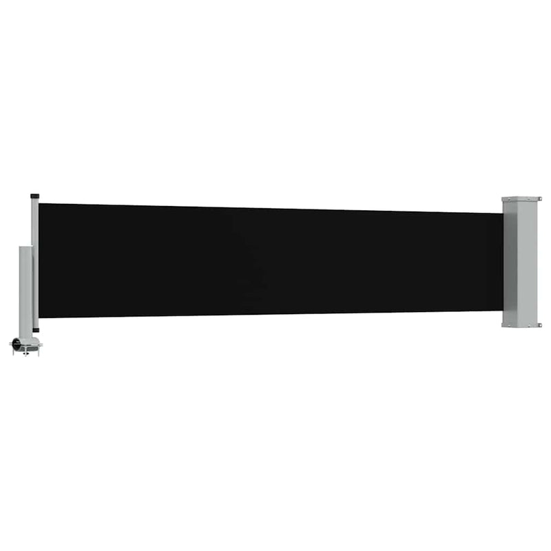 Copertină laterală retractabilă de terasă, negru, 60 x 300 cm
