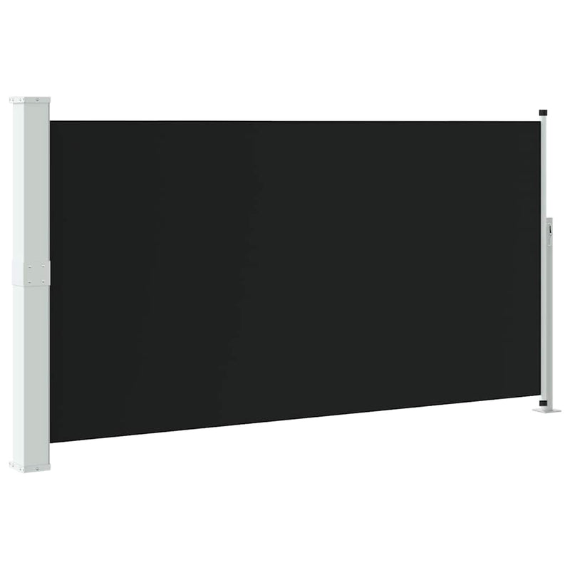 Copertină laterală retractabilă de terasă, negru, 170 x 300 cm