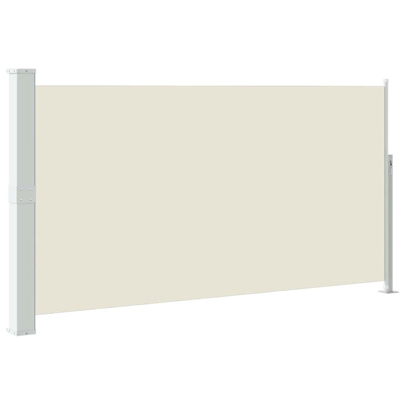 Copertină laterală retractabilă de terasă, crem, 170 x 300 cm