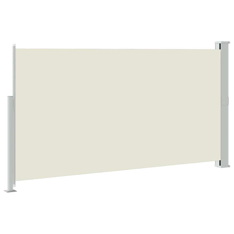 Copertină laterală retractabilă de terasă, crem, 170 x 300 cm
