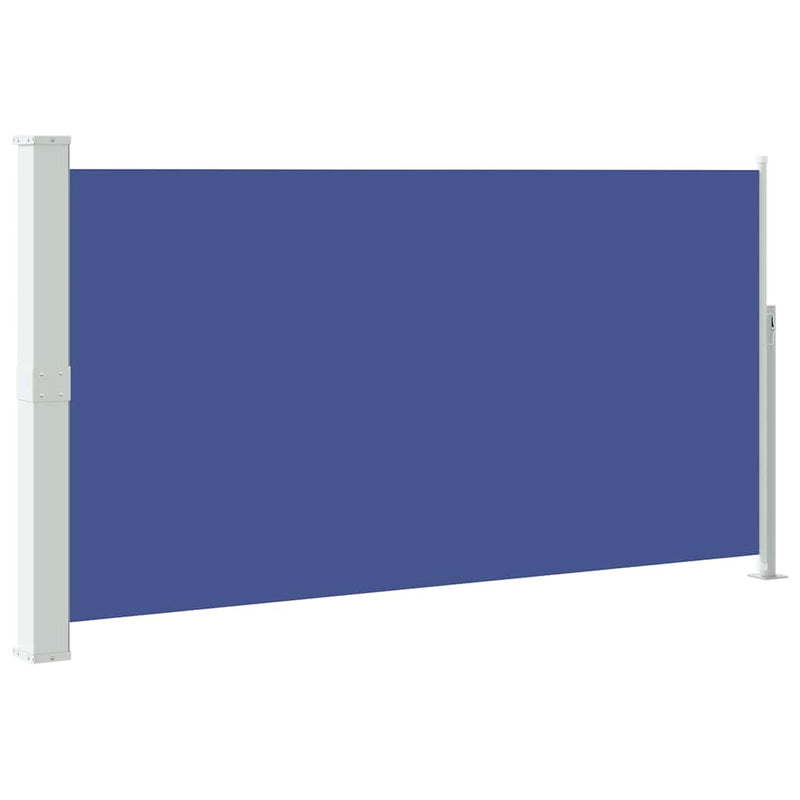 Copertină laterală retractabilă de terasă, albastru, 170x300 cm