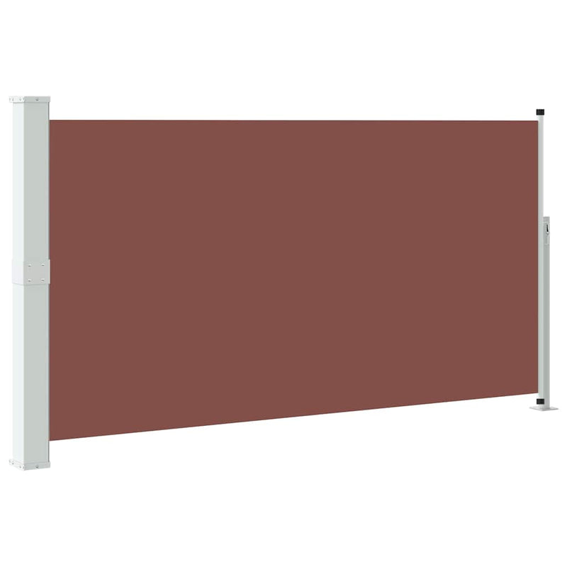 Copertină laterală retractabilă de terasă, maro, 170 x 300 cm