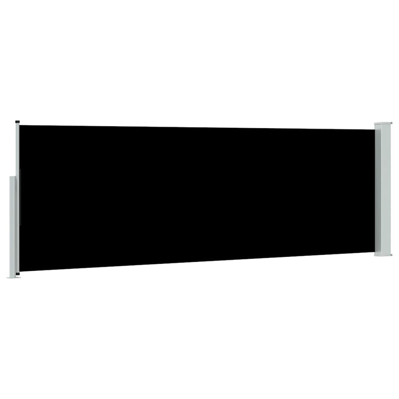 Copertină laterală retractabilă de terasă, negru, 100x314 cm