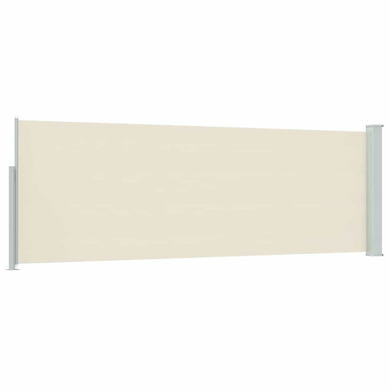 Copertină laterală retractabilă de terasă, crem, 100 x 314 cm