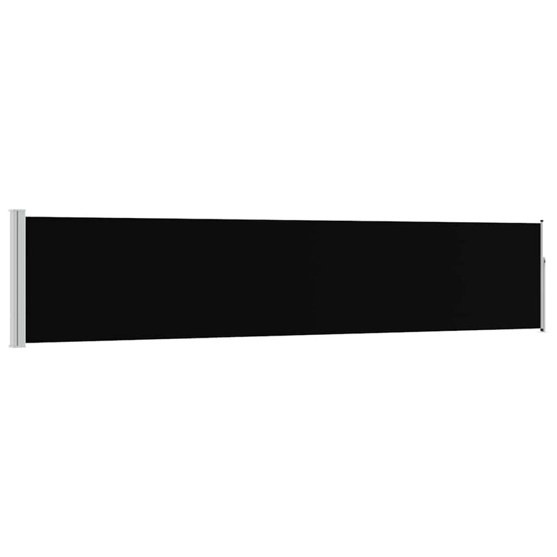 Copertină laterală retractabilă de terasă, negru, 100x514 cm