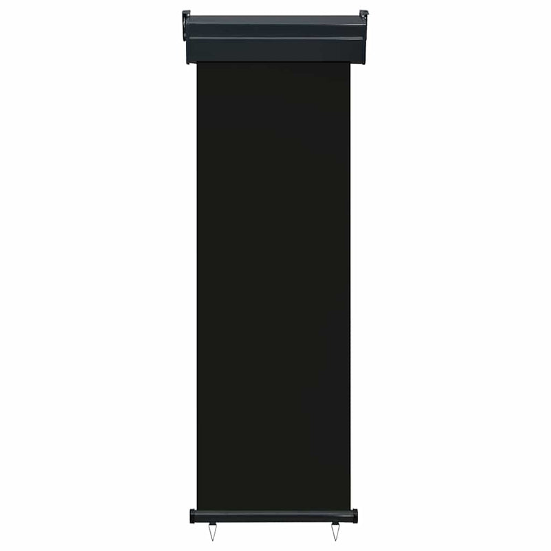 Copertină laterală de balcon, negru, 60 x 250 cm