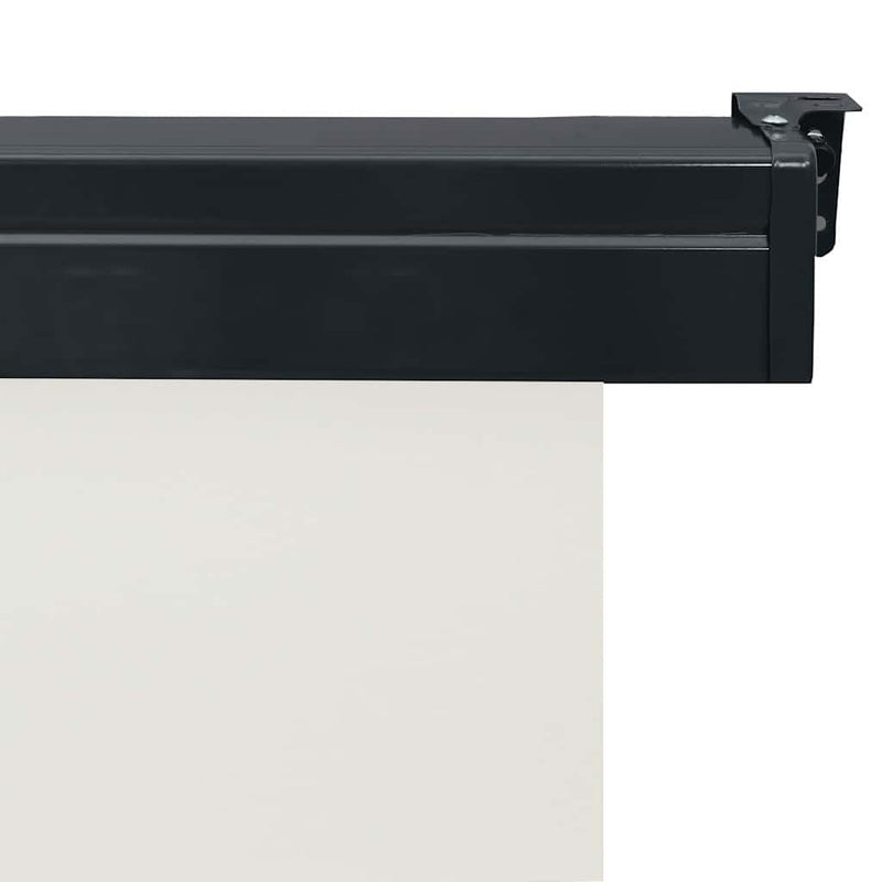 Copertină laterală de balcon, crem, 60 x 250 cm