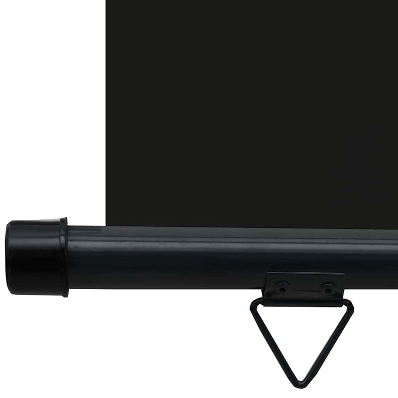Copertină laterală de balcon, negru, 80 x 250 cm