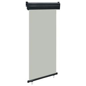 Copertină laterală de balcon, gri, 80 x 250 cm