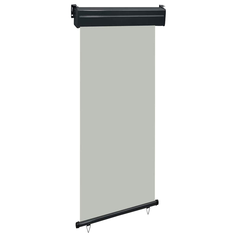 Copertină laterală de balcon, gri, 80 x 250 cm