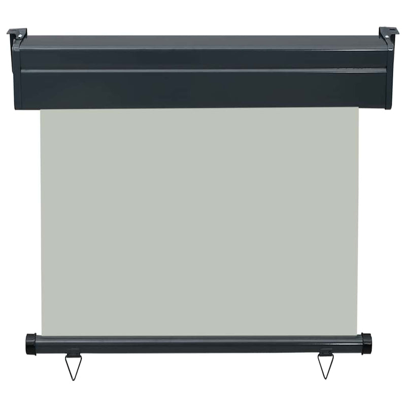 Copertină laterală de balcon, gri, 80 x 250 cm