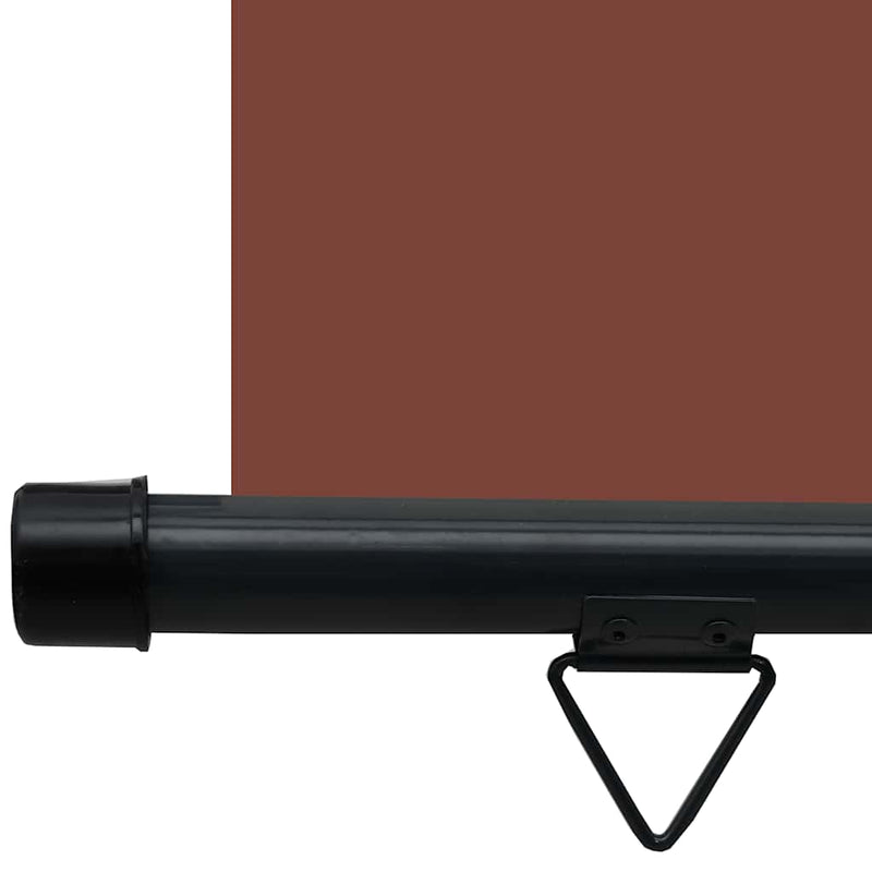 Copertină laterală de balcon, maro, 80 x 250 cm