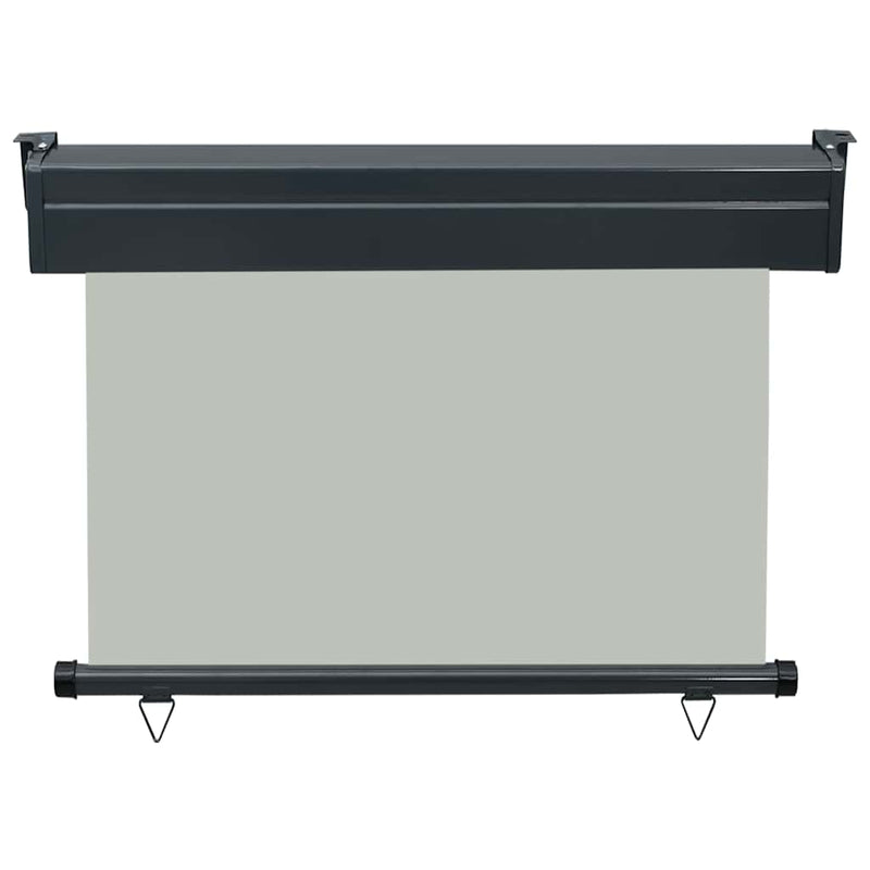 Copertină laterală de balcon, gri, 100 x 250 cm