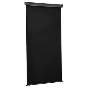 Copertină laterală de balcon, negru, 125 x 250 cm