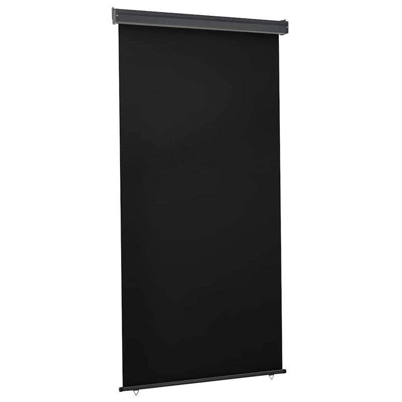 Copertină laterală de balcon, negru, 125 x 250 cm