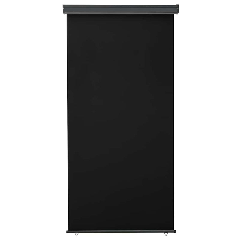 Copertină laterală de balcon, negru, 125 x 250 cm
