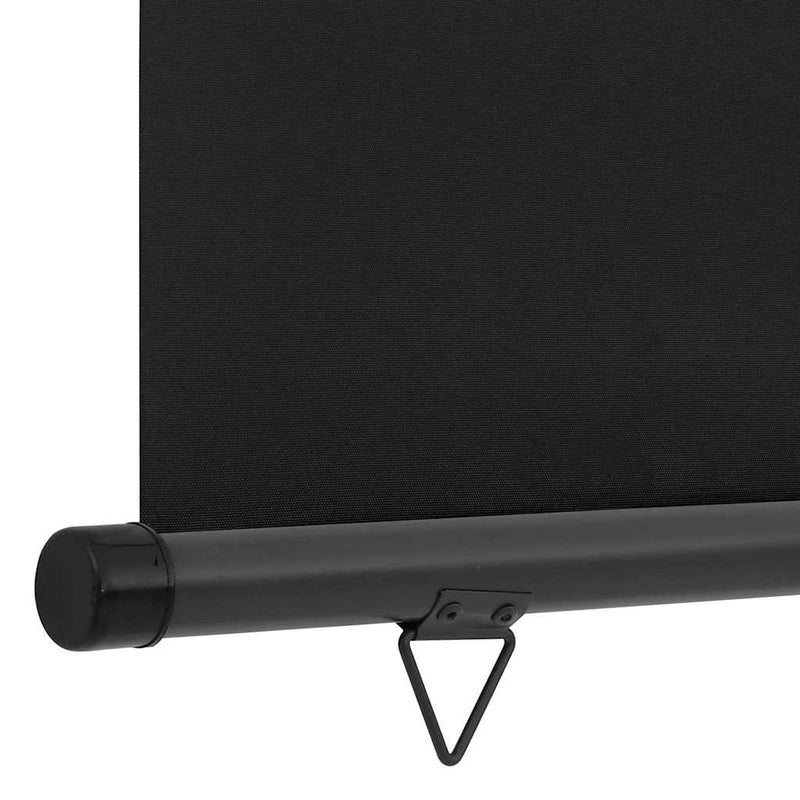 Copertină laterală de balcon, negru, 125 x 250 cm