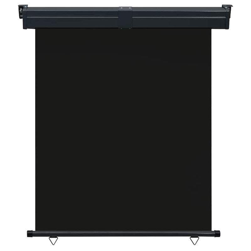 Copertină laterală de balcon, negru, 145x250 cm