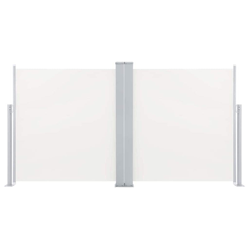 Copertină laterală retractabilă, crem, 120 x 600 cm