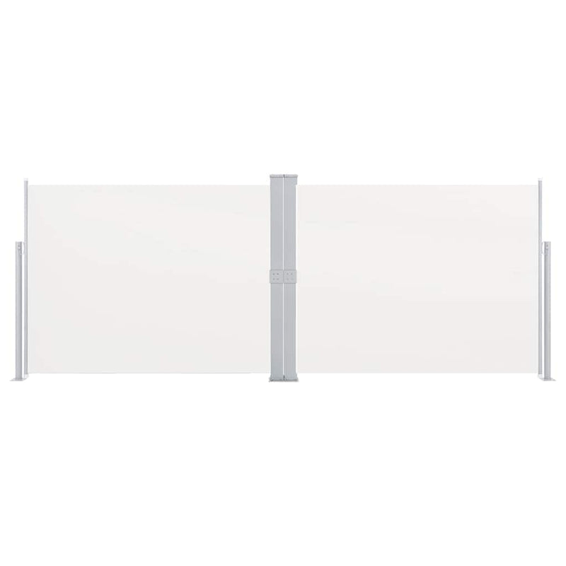 Copertină laterală retractabilă, crem, 140 x 1000 cm