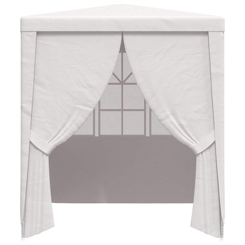 Cort de petrecere profesional cu pereți, alb, 2 x 2 m, 90 g/m²