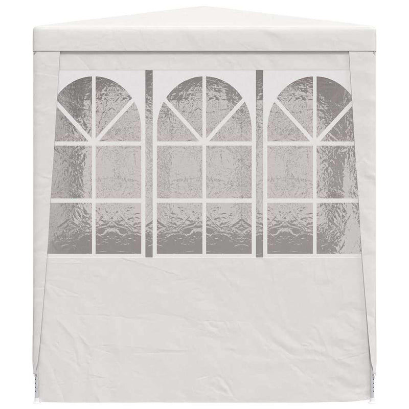 Cort de petrecere profesional cu pereți, alb, 2 x 2 m, 90 g/m²
