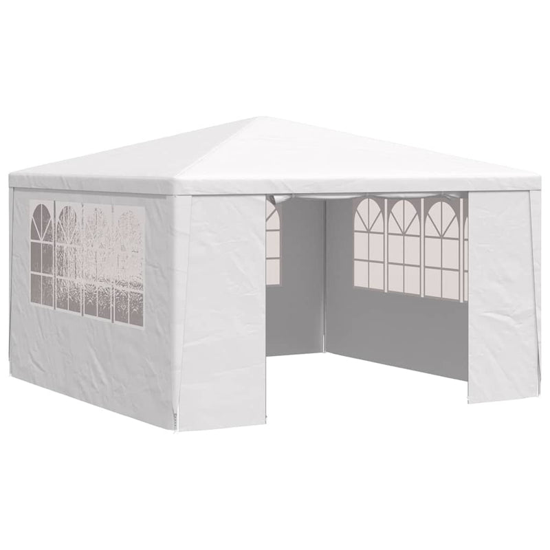 Cort de petrecere profesional cu pereți alb 4 x 4 m 90 g/m²