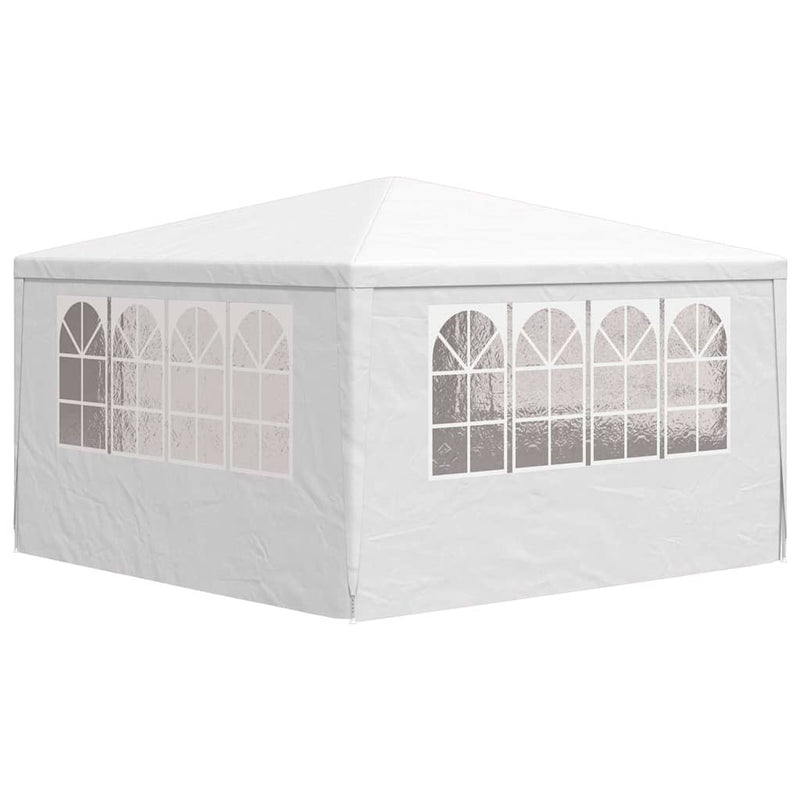 Cort de petrecere profesional cu pereți alb 4 x 4 m 90 g/m²