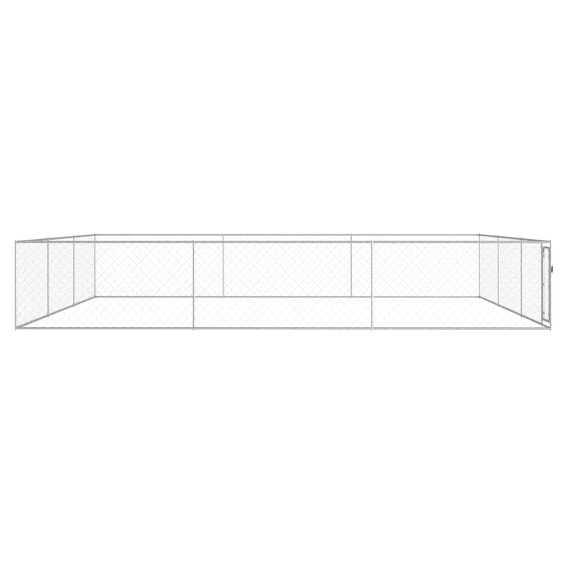 Padoc de exterior pentru câini, 6 x 6 x 1 m, oțel galvanizat
