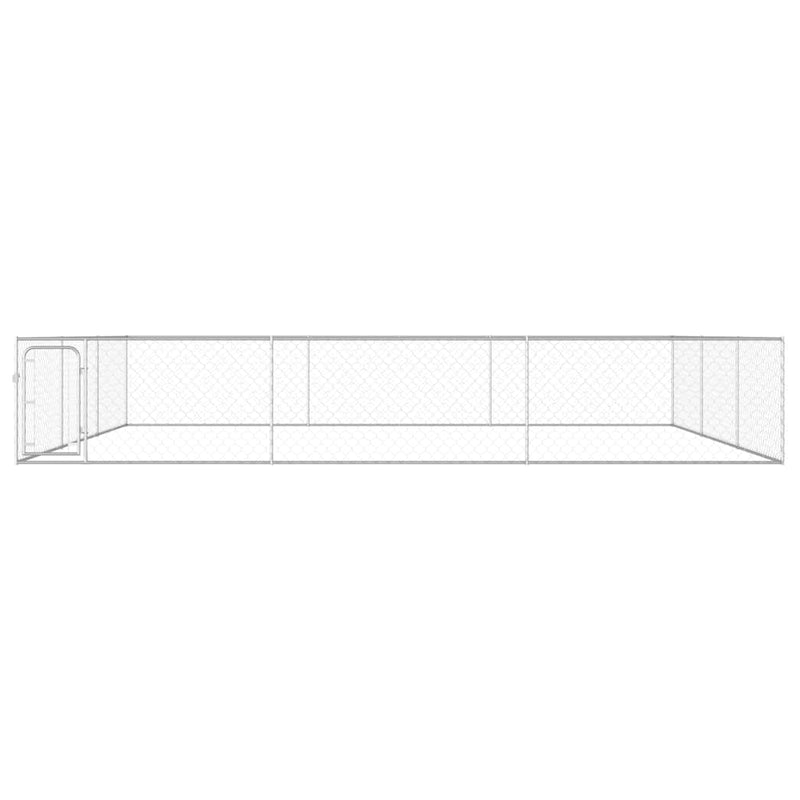 Padoc de exterior pentru câini, 6 x 6 x 1 m, oțel galvanizat