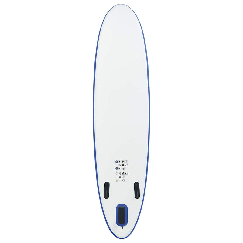 Set placă stand up paddle SUP surf gonflabilă, albastru și alb
