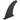 Aripioară centru placă de SUP, negru, 18,3 x 21,2 cm, plastic