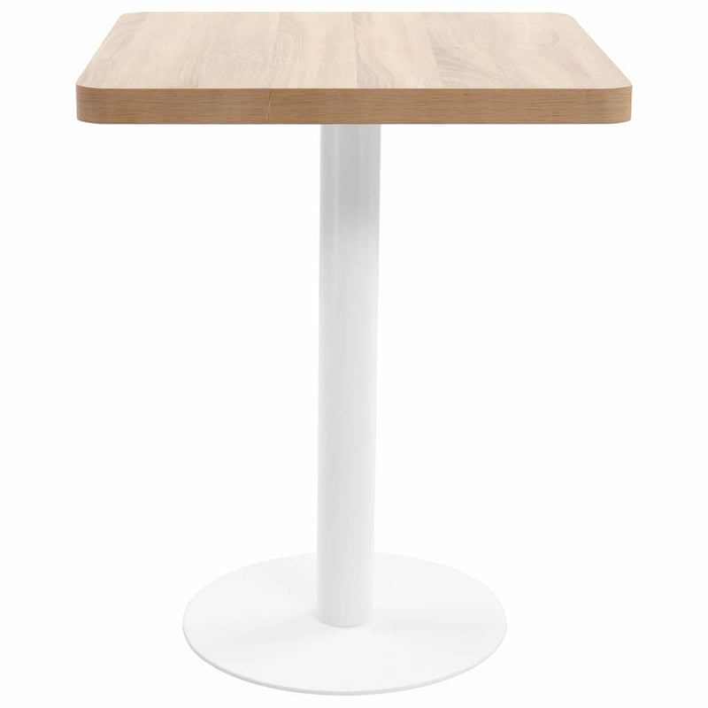 Masă de bistro, maro deschis, 60 x 60 cm, MDF