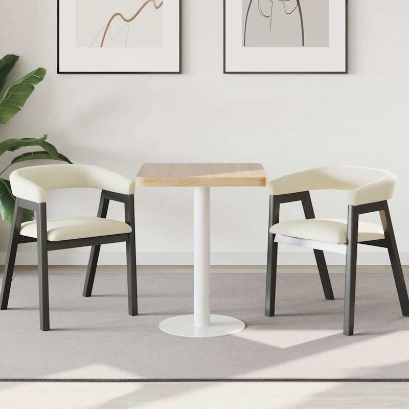 Masă de bistro, maro deschis, 60 x 60 cm, MDF