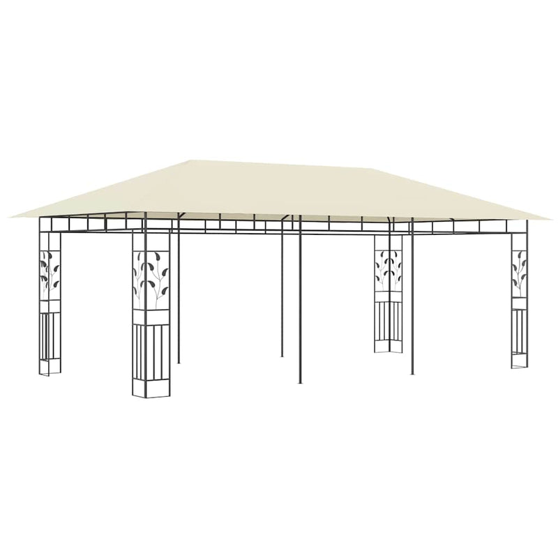 Pavilion cu plasă anti-țânțari, crem, 6 x 3 x 2,73 m