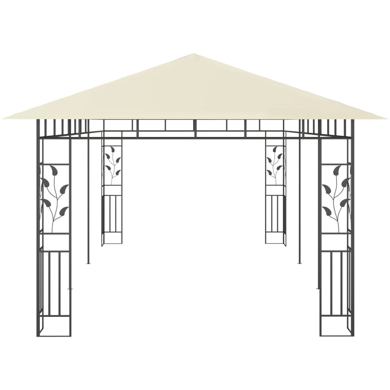 Pavilion cu plasă anti-țânțari, crem, 6 x 3 x 2,73 m