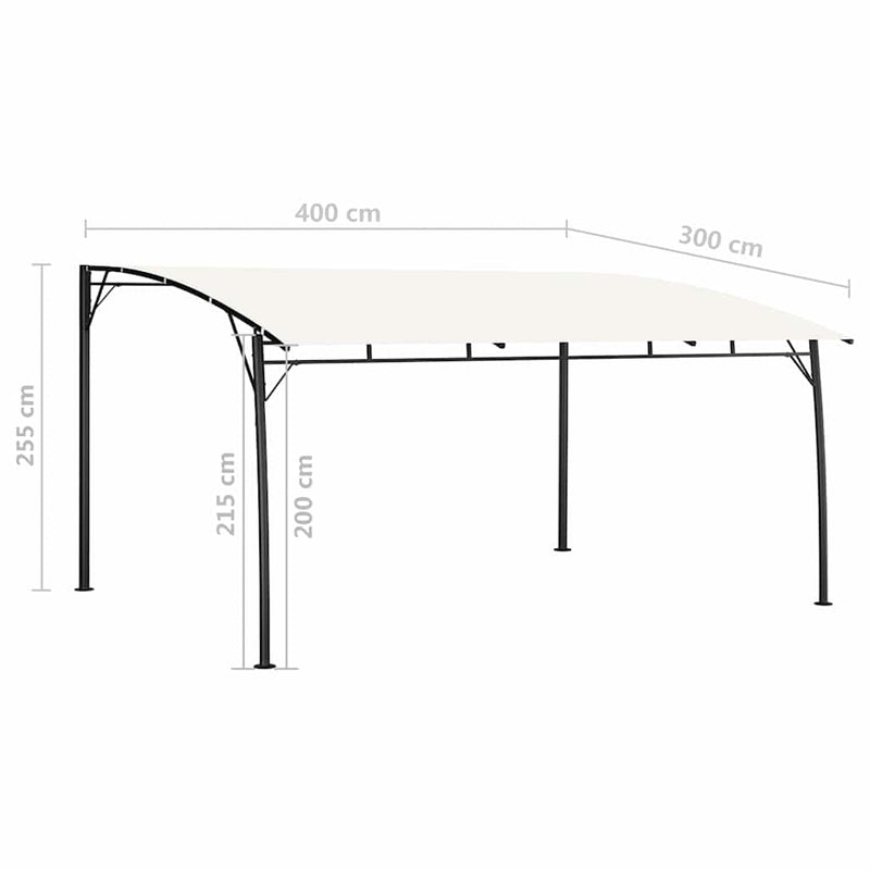 Îndoi de umbră 4 x 3 x 2,55 m Crem