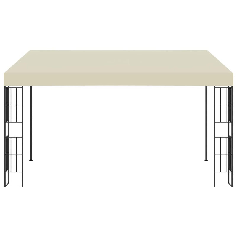 Pavilion de perete, crem, 3 x 4 m, material textil