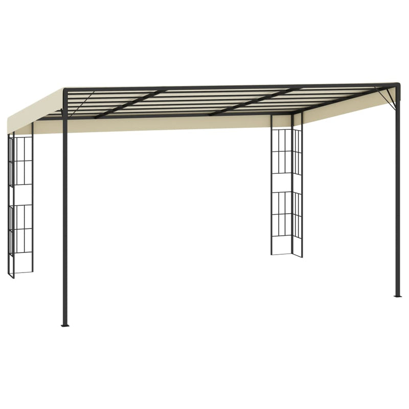 Pavilion de perete, crem, 3 x 4 m, material textil