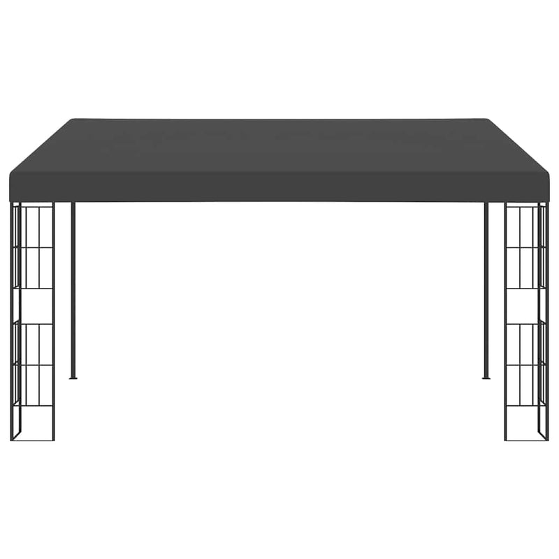 Pavilion de perete, antracit, 3 x 4 m, material textil