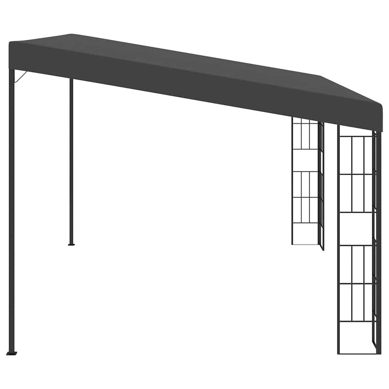Pavilion de perete, antracit, 3 x 4 m, material textil