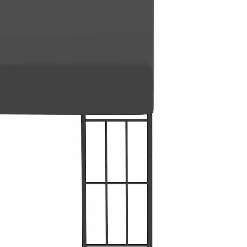Pavilion de perete, antracit, 3 x 4 m, material textil